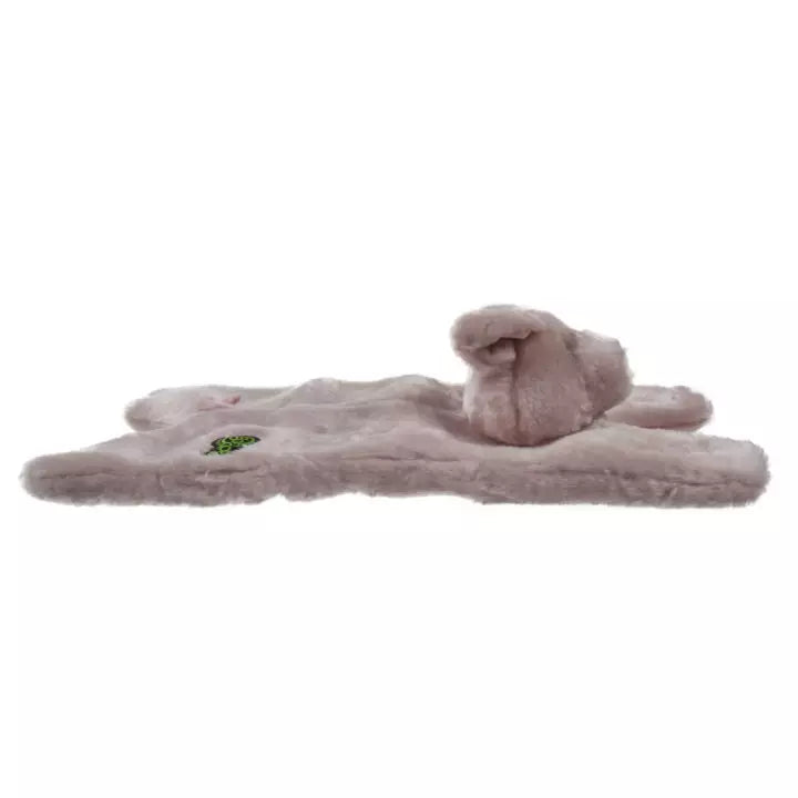 goDog Barnyard Flats Durable Squeaky Plush Dog Toy, Pig