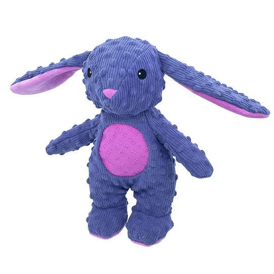 Petlou Dotty Friends Rabbit Dog Toy – 13" Durable Squeaky Plush Toy