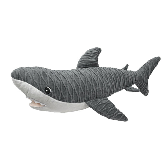 Petlou Groovys Shark Plush Dog Toy, 22"