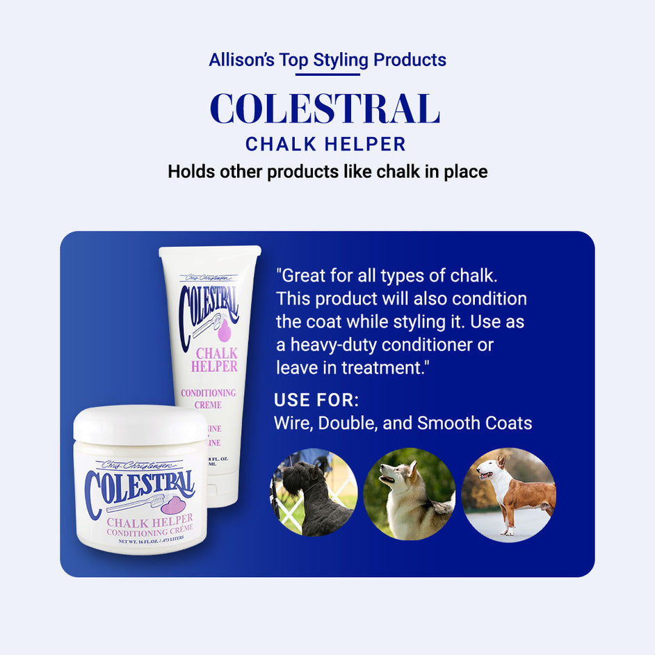Chris Christensen Colestral Chalk Helper & Conditioning Cream For Dogs