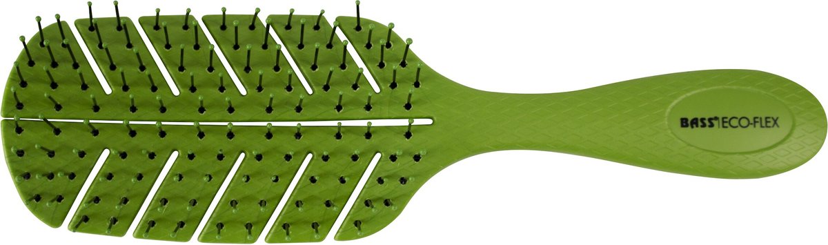 Bass Brushes Detangling Bio-Flex Nylon Pin Brush For Dogs, ECF1 Assorted Colors