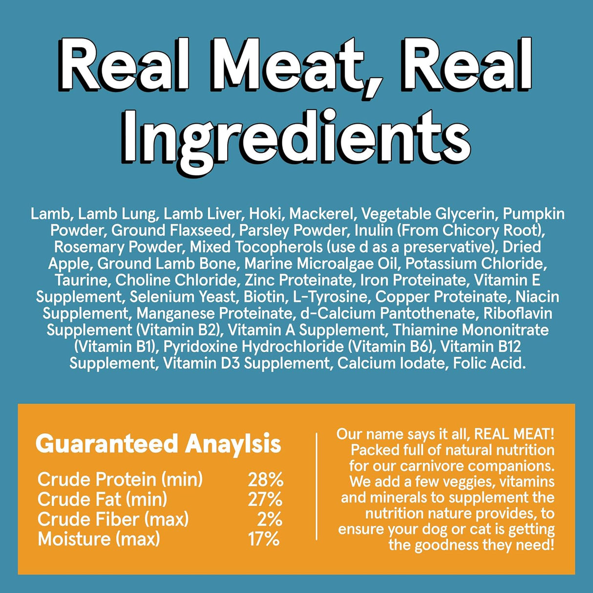 The Real Meat Company Air-Dried Dog Food, Lamb & Fish