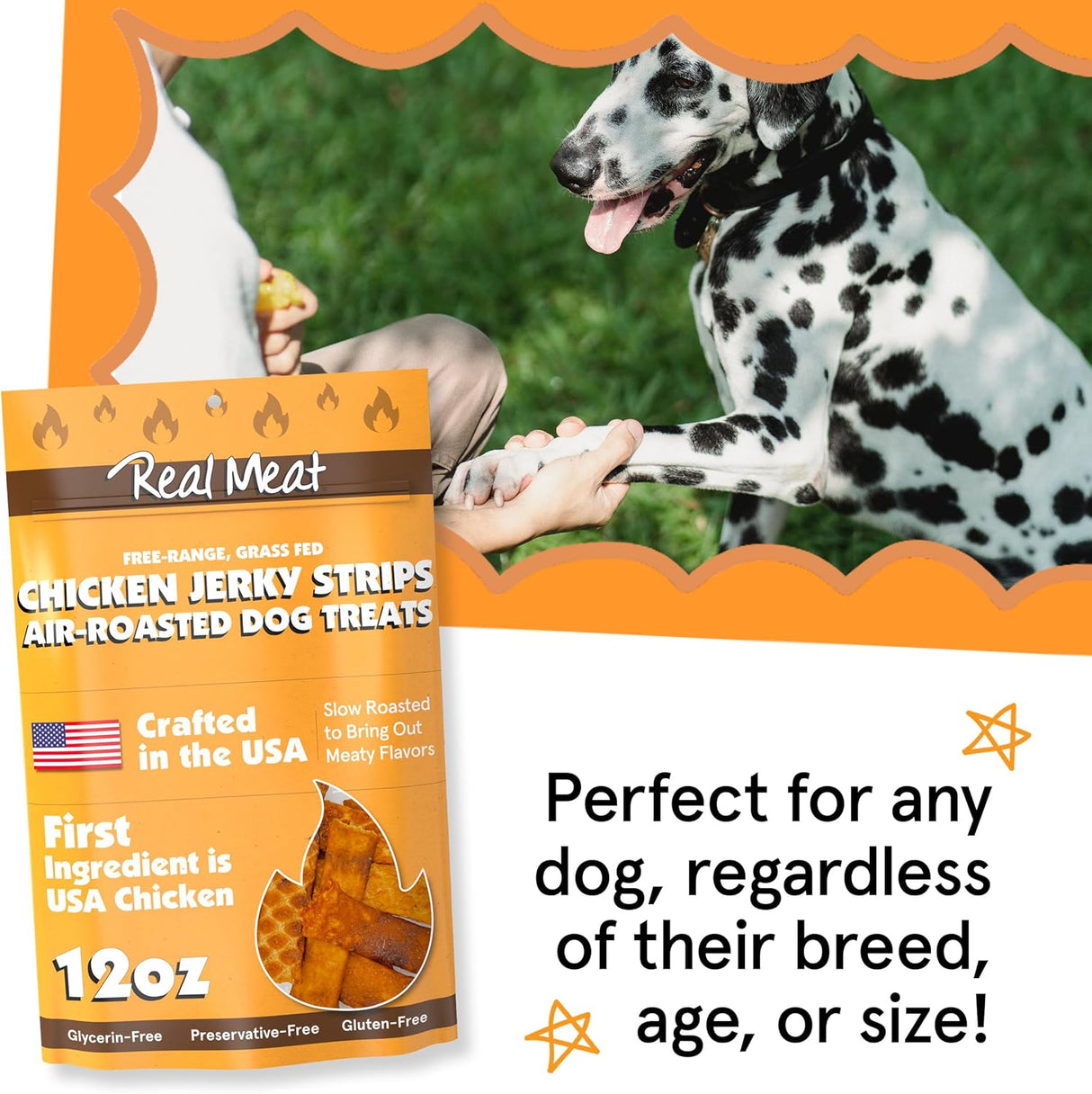The Real Meat Company Roasted Chicken Jerky Dog Treats