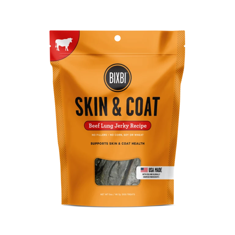 Bixbi Skin & Coat Beef Jerky Dog Treats