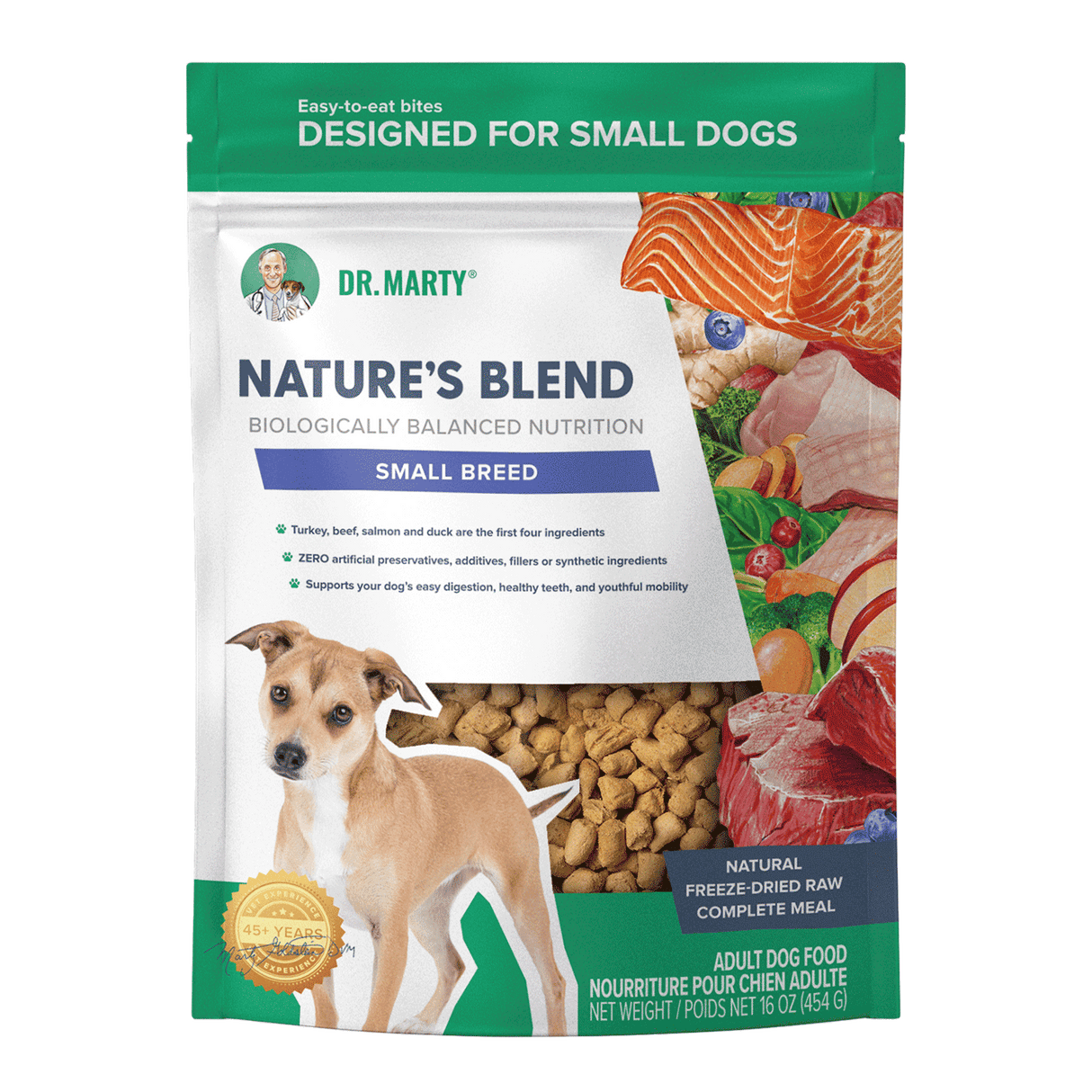 Dr Marty Nature's Blend Small Breed Recipe Freeze Dried Dog Food