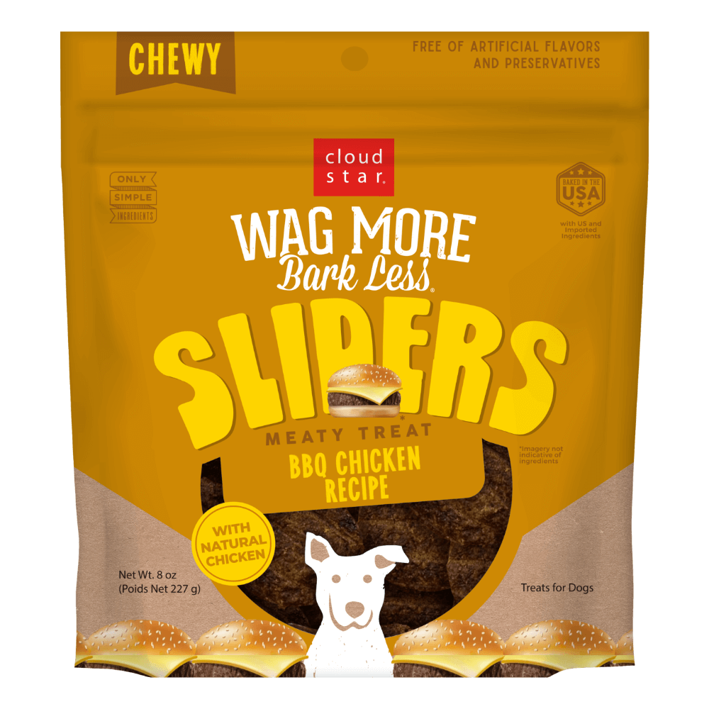 Cloud Star Wag More Bark Less BBQ Chicken Recipe Jerky Dog Treats, 8oz