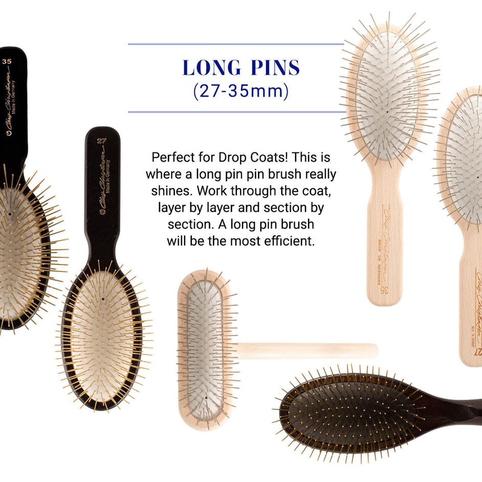 Chris Christensen Original Series Oval Pin Brush For Dogs, 20mm