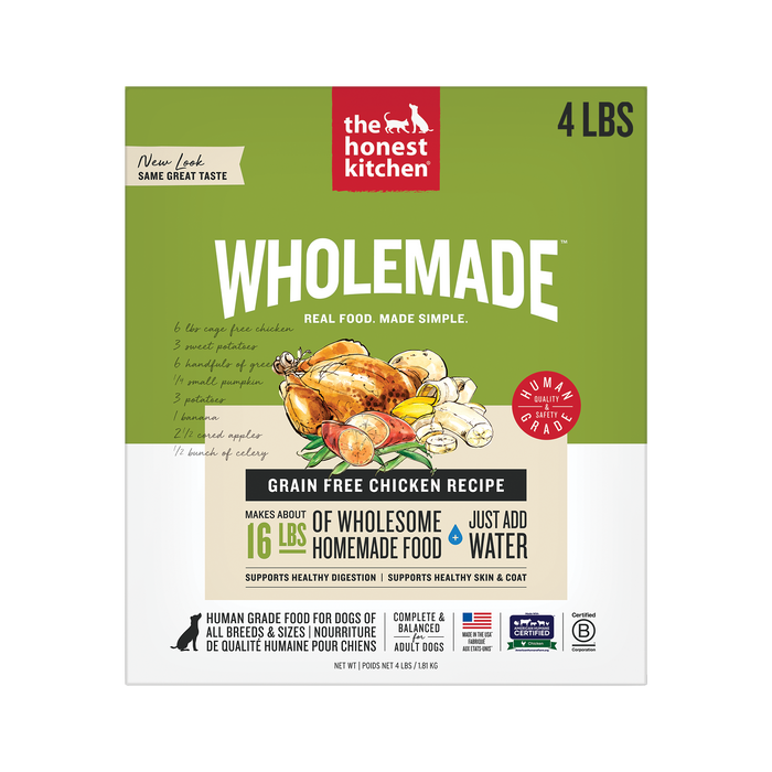 The Honest Kitchen Wholemade Grain Free Chicken Recipe Dehydrated Dog Food