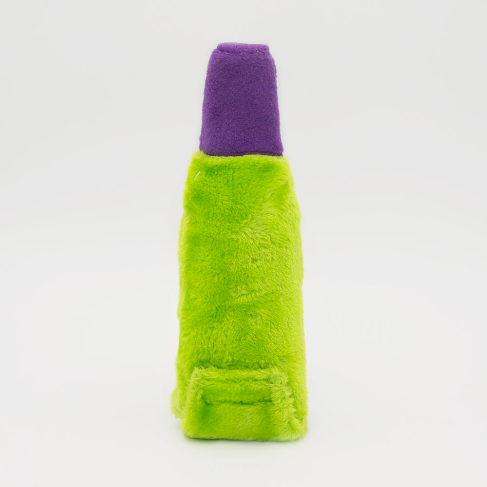 Zippy Paws Halloween 2026 Happy Hour Crusherz Plush Dog Toy, Frankenstein Wine