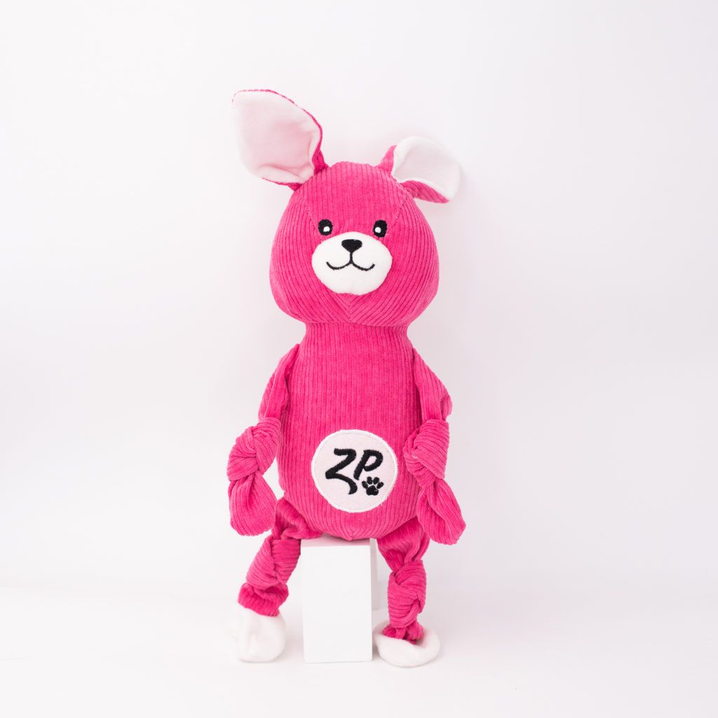 Zippy Paws Corduroy Cuddlerz Plush Dog Toy, Bunny