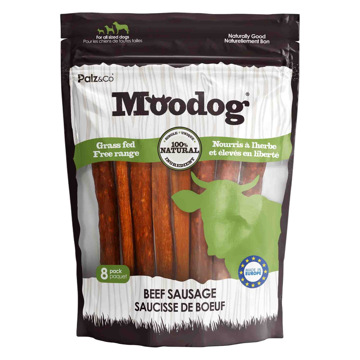 Palz&Co Moodog Beef Sausage Dog Treats