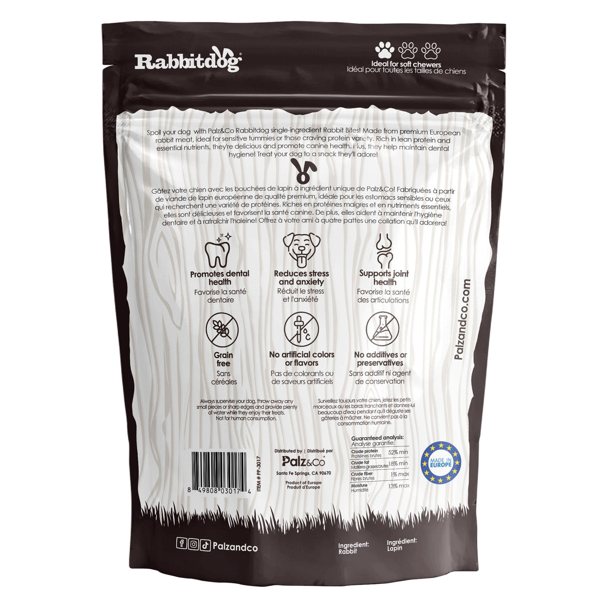 Palz&Co Rabbitdog Rabbit Bites Dog Treats, 6oz