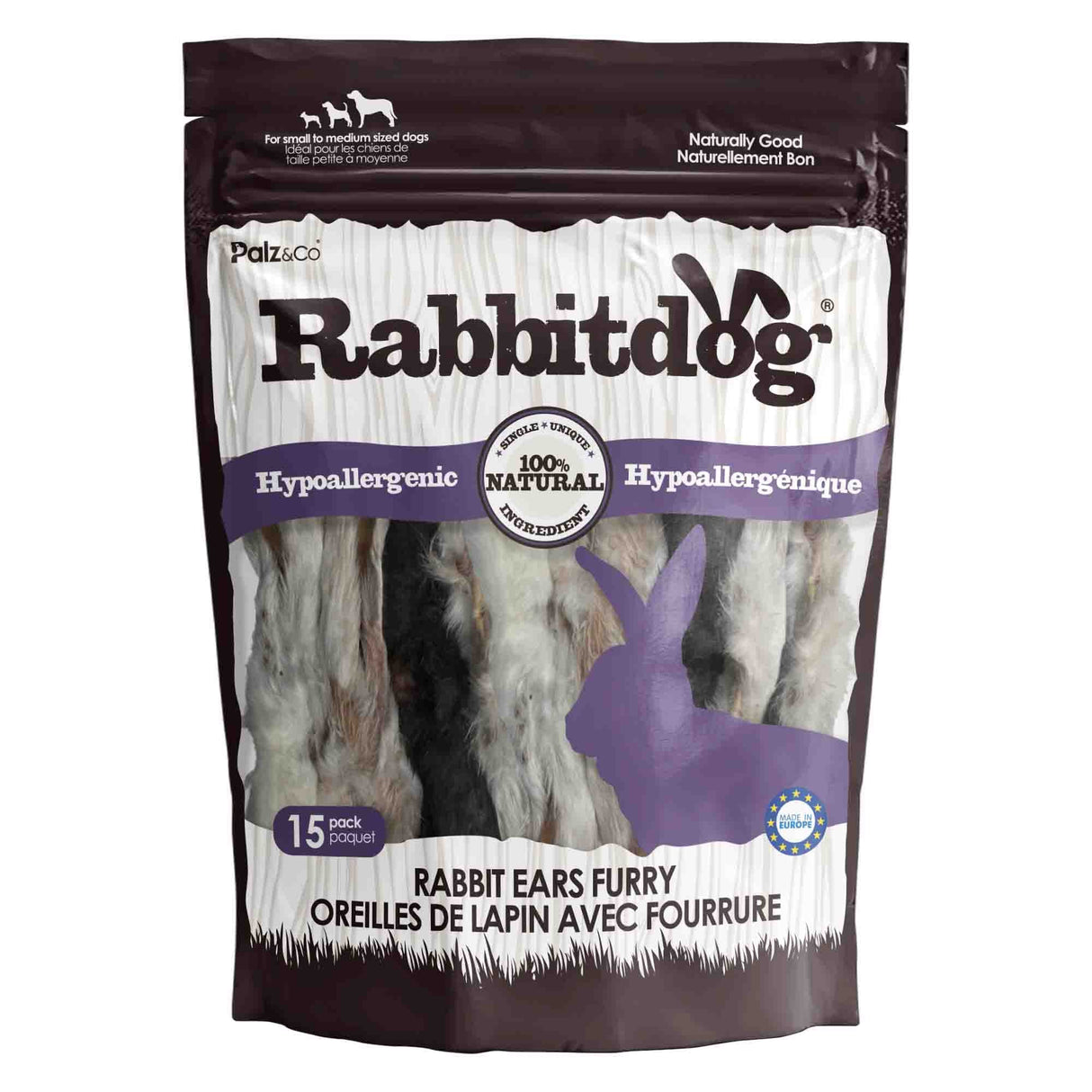Palz&Co Rabbitdog Furry Rabbit Ear Dog Treats
