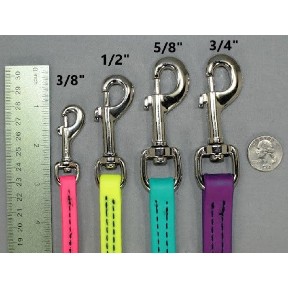 WDB Biothane Dog Leash with Snap, 1/2" x 6ft