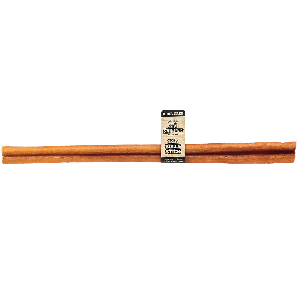 Redbarn Odor-Free Bully Stick Dog Treat, 12in