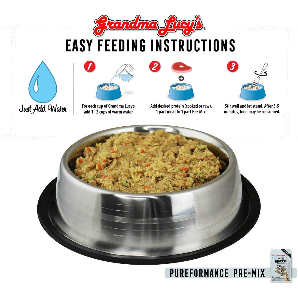 Grandma Lucy's Grain Free Pureformance Pre-Mix Freeze Dried Dog Food