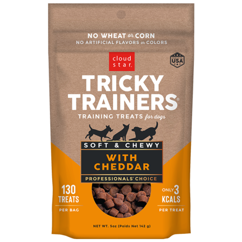 Cloud Star Soft & Chewy Tricky Trainers Cheddar Dog Treats