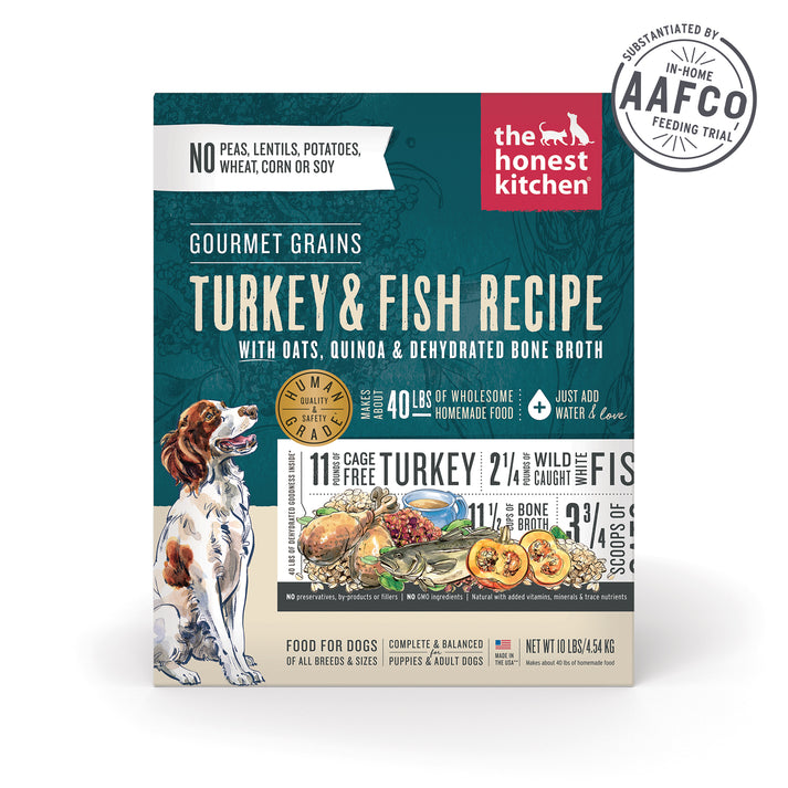 The Honest Kitchen Wholemade Whole Grain Turkey & Whitefish Recipe Dehydrated Dog Food