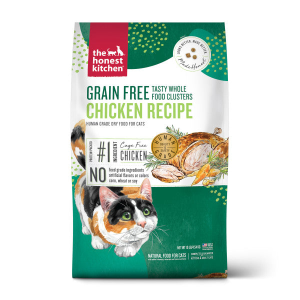 The Honest Kitchen Gourmet Whole Food Clusters Grain Free Chicken Dry Cat Food