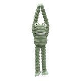 Petlou Farm Friends Frog Long Legs Plush Dog Toy - 36" Squeaky Tug Toy