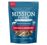 Mission Farms Chicken & Cranberry Freeze-Dried Dog Treats - 3oz