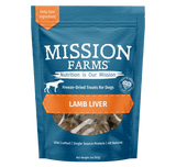 Mission Farms Lamb Liver Freeze-Dried Dog Treats - 3oz