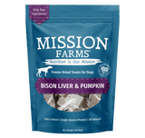 Mission Farms Bison Liver & Pumpkin Freeze-Dried Dog Treats - 3oz