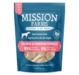 Mission Farms Salmon & Pumpkin Recipe Freeze-Dried Dog Food – 14oz