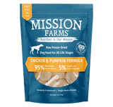 Mission Farms Chicken & Pumpkin Recipe Freeze-Dried Dog Food – 14oz