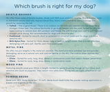 One Stray Hair Sea Glass Oval Metal Pin Brush For Dogs, 27mm