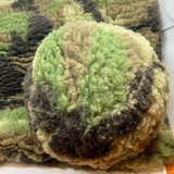 HuggleHounds HuggleCause Warrior Canine Connection Durable Squeaky Plush Dog Toy, HuggleFleece Camouflage