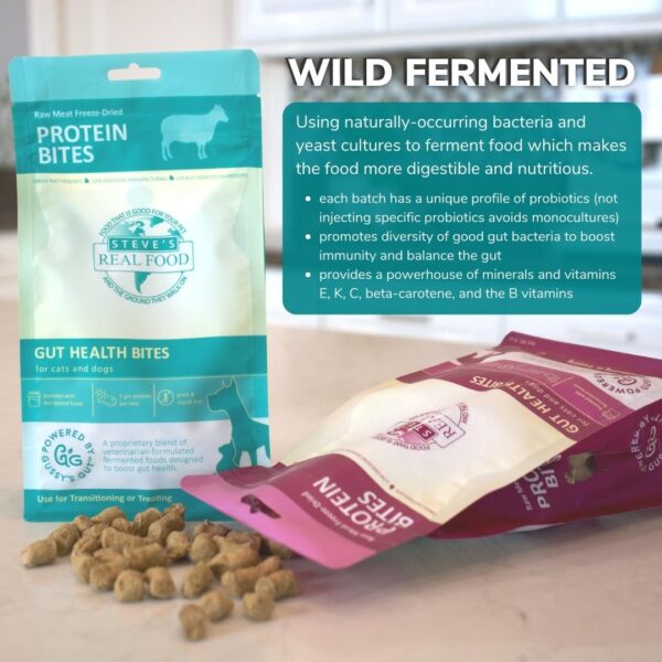 Steve's Real Food Chicken Protein Bites Freeze Dried Treats For Dogs and Cats, 4oz