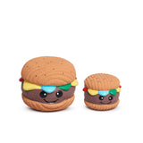 HuggleHounds Ruff-Tex Big Buns Foodies Rubber Squeaky Dog Toy