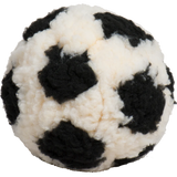 HuggleHounds HuggleFleece Soccer Ball Durable Squeaky Plush Dog Toy