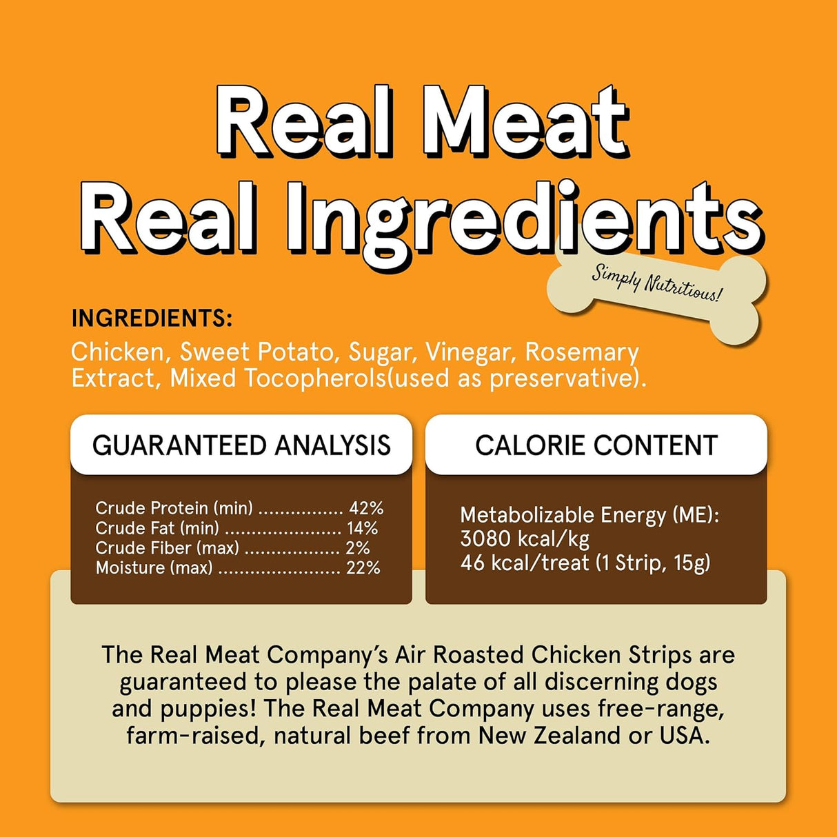 The Real Meat Company Roasted Chicken Jerky Dog Treats