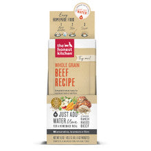 The Honest Kitchen Beef Recipe Dehydrated Dog Food 1.5 oz Single Serve Pack x 10