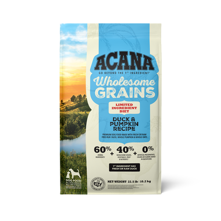 Acana Wholesome Grains Duck & Pumpkin Recipe Dry Dog Food