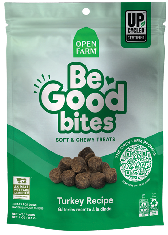 Open Farm Be Good Bites Turkey Recipe Soft & Chewy Dog Treats, 6oz