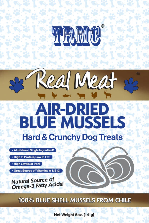The Real Meat Company Air-Dried Blue Mussels Dog Treats, 3.6oz