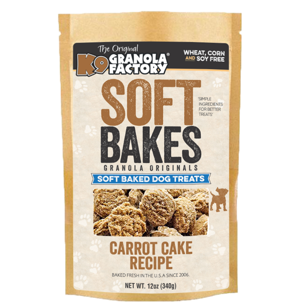 K9 Granola Factory Soft Bakes Dog Treats - Carrot Cake