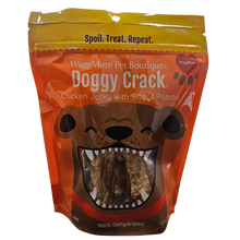 WaggMore Doggy Crack Sweet Potato Chicken Jerky Dog Treats, 8oz