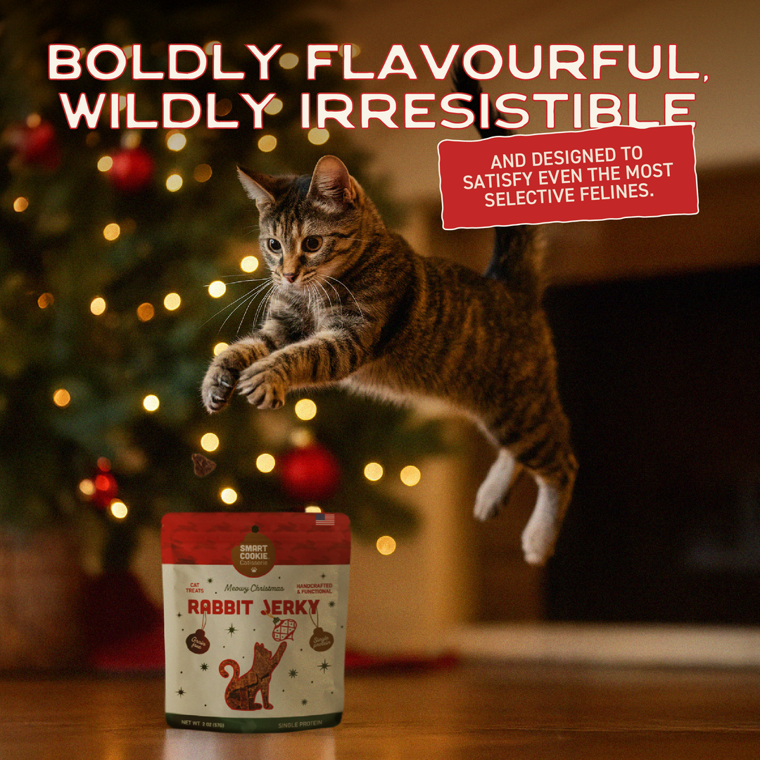 Smart Cookie Catisserie Holiday 2025 Rabbit Jerky Cat Treats, 2oz