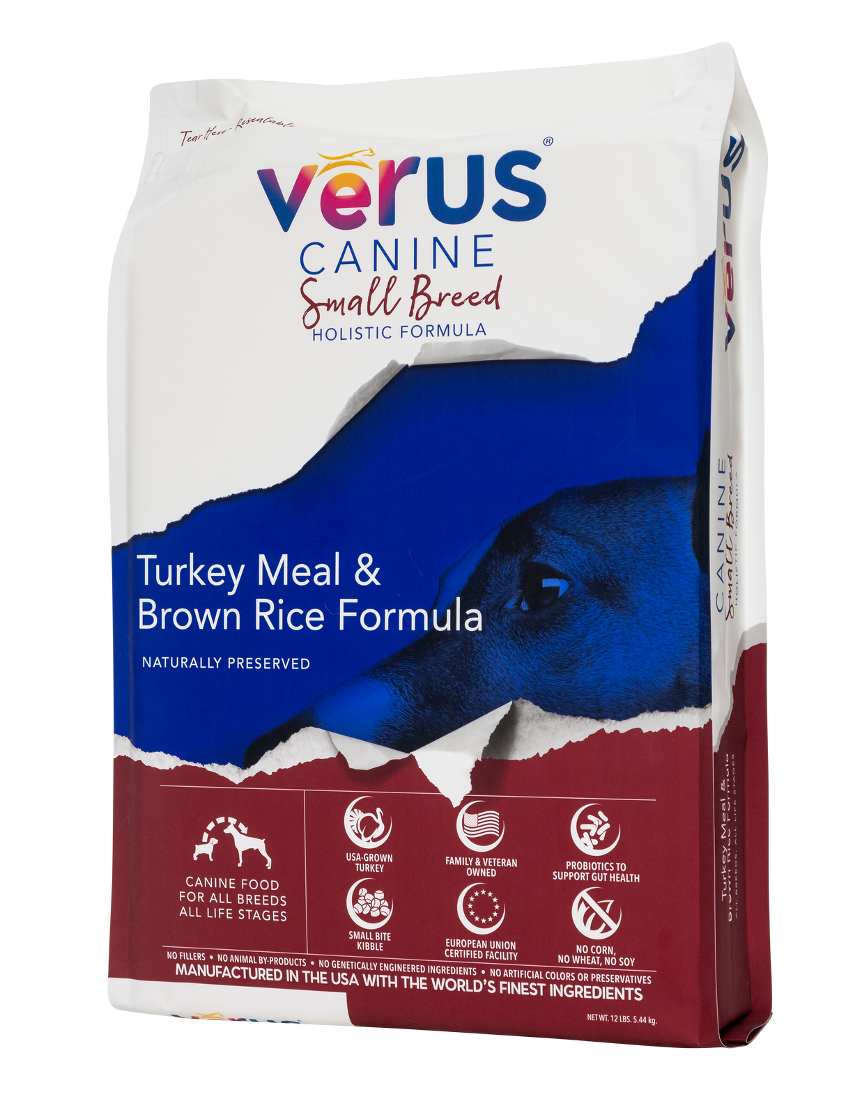 Verus Canine Small Breed Turkey Meal & Brown Rice Formula Dry Dog Food