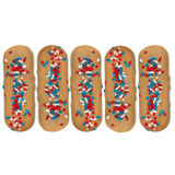 K9 Granola Factory Donut Shop Long Johns For Dogs, Patriotic Peanut Butter with Sprinkles, 5ct