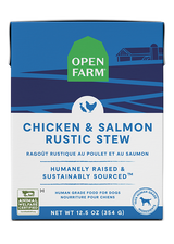 Open Farm Chicken & Salmon Rustic Stew Wet Dog Food, 12/12.5oz