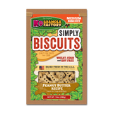 Package of K9 Granola Factory Simply Biscuits peanut butter dog treats