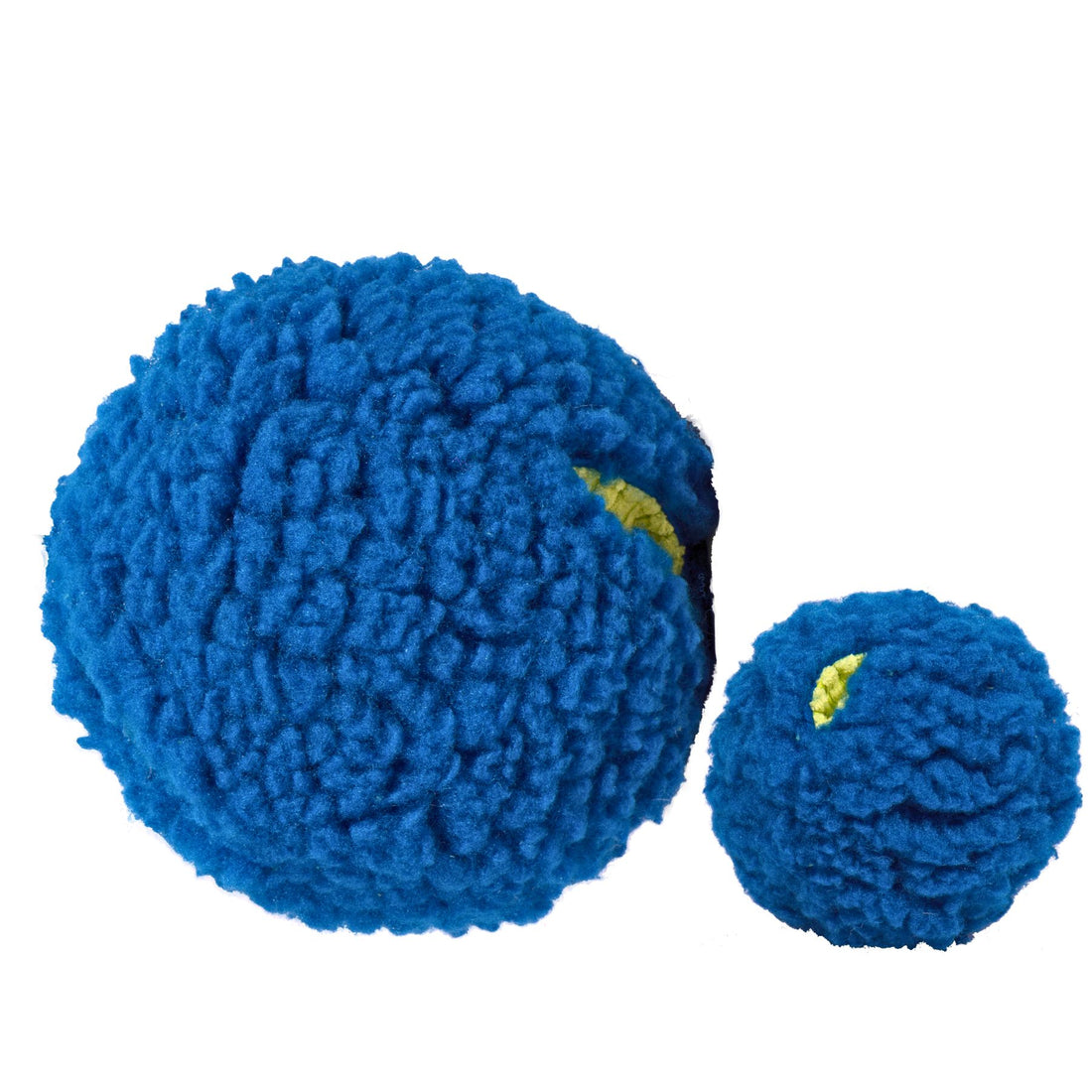 HuggleHounds HuggleFleece Treat Trap Treat Dispensing Ball Durable Interactive Dog Toy