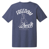 White Dog Bone 250th Celebration Freedom Howls T-Shirt