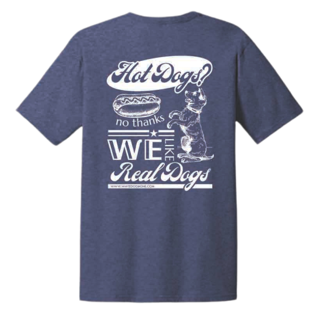 White Dog Bone 250th Celebration Real Dogs T-Shirt