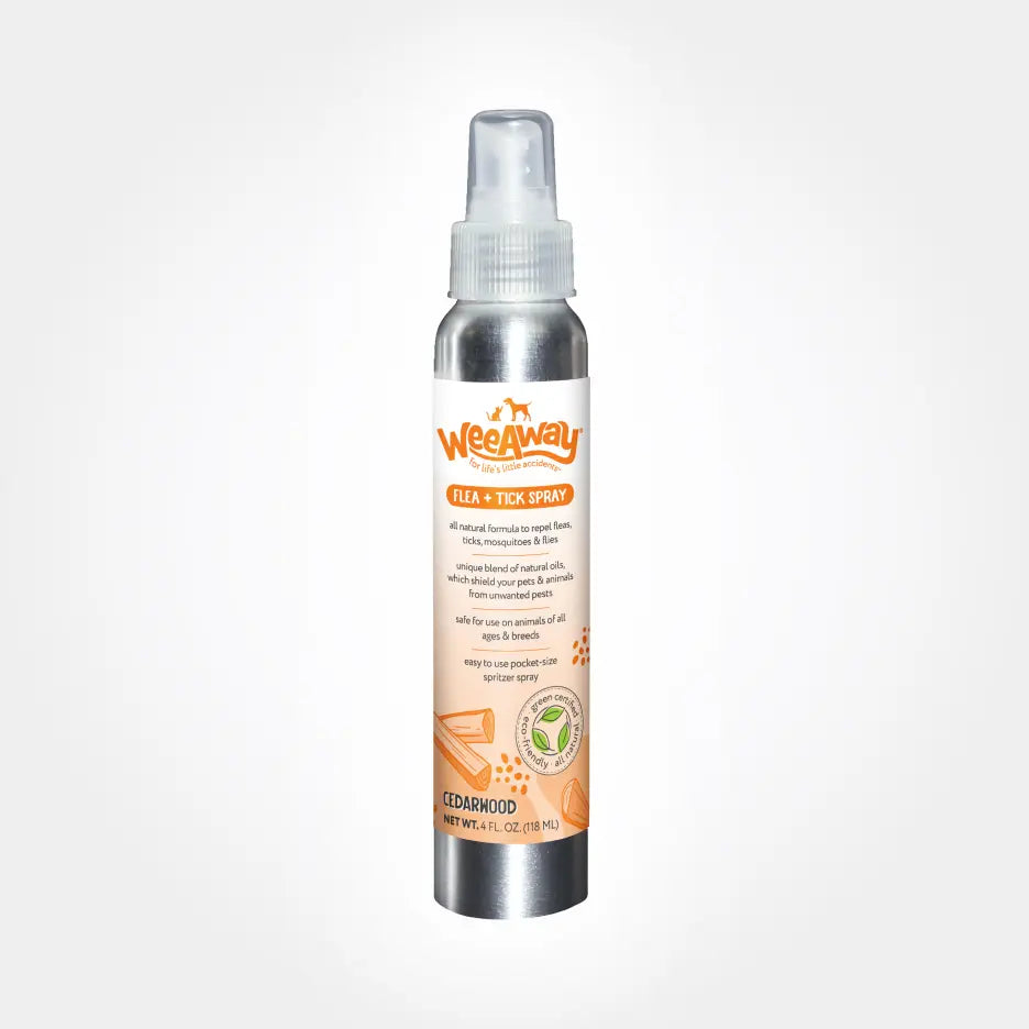 Wee Away Natural Flea and Tick Spray For Dogs & Cats, Cedarwood